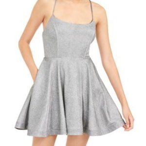 Speechless Metallic Lace Up Back Special Occasion